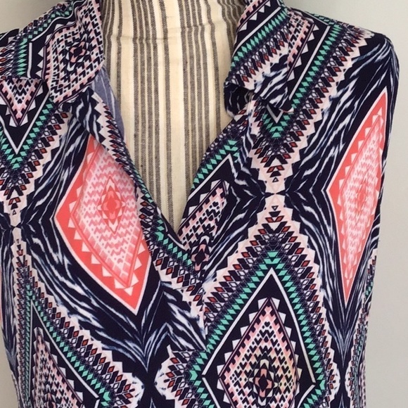 En Focus Studio Pattern Dress Size 12 Sleeveless - Picture 2 of 6